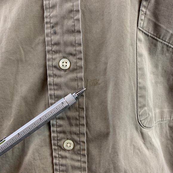 Ralph Lauren Solid Tan Men Dress Shirt Sz 2X - Picture 3 of 6